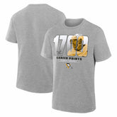 NHL Gray Sidney Crosby Pittsburgh Penguins Legacy Milestone T-Shirt