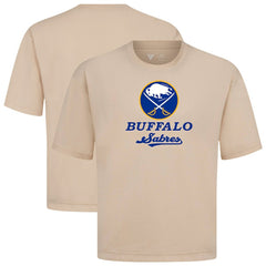 NHL Khaki Buffalo Sabres Levelwear Team Surge Luxe Signature Knit T-Shirt