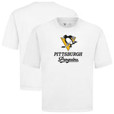 NHL White Pittsburgh Penguins Levelwear Team Surge Luxe Signature Knit T-Shirt
