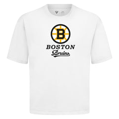 NHL White Boston Bruins Levelwear Team Surge Luxe Signature Knit T-Shirt