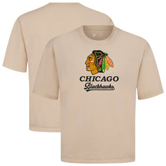NHL Khaki Chicago Blackhawks Levelwear Team Surge Luxe Signature Knit T-Shirt