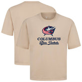 NHL Khaki Columbus Blue Jackets Levelwear Team Surge Luxe Signature Knit T-Shirt