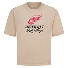NHL Khaki Detroit Red Wings Levelwear Team Surge Luxe Signature Knit T-Shirt