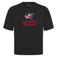 NHL Black Columbus Blue Jackets Levelwear Team Surge Luxe Signature Knit T-Shirt