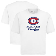 NHL White Montreal Canadiens Levelwear Team Surge Luxe Signature Knit T-Shirt