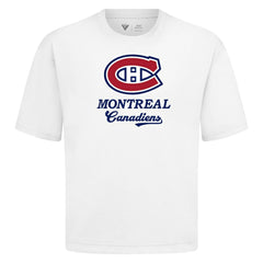 NHL White Montreal Canadiens Levelwear Team Surge Luxe Signature Knit T-Shirt