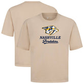 NHL Khaki Nashville Predators Levelwear Team Surge Luxe Signature Knit T-Shirt