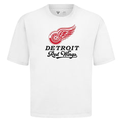 NHL White Detroit Red Wings Levelwear Team Surge Luxe Signature Knit T-Shirt