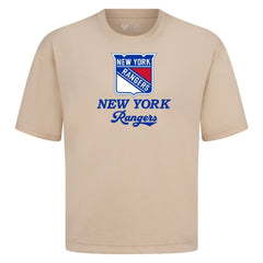 NHL Khaki New York Rangers Levelwear Team Surge Luxe Signature Knit T-Shirt