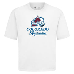 NHL White Colorado Avalanche Levelwear Team Surge Luxe Signature Knit T-Shirt