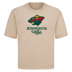 NHL Khaki Minnesota Wild Levelwear Team Surge Luxe Signature Knit T-Shirt