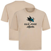 NHL Khaki San Jose Sharks Levelwear Team Surge Luxe Signature Knit T-Shirt