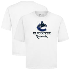 NHL White Vancouver Canucks Levelwear Team Surge Luxe Signature Knit T-Shirt