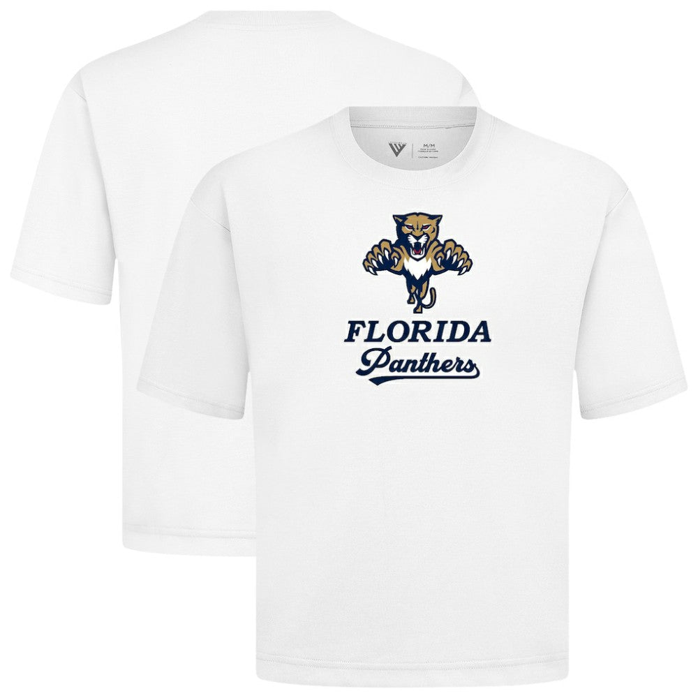 NHL White Florida Panthers Levelwear Team Surge Luxe Signature Knit T-Shirt