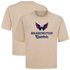 NHL Khaki Washington Capitals Levelwear Team Surge Luxe Signature Knit T-Shirt