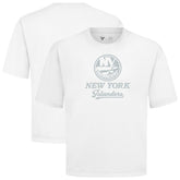 NHL White New York Islanders Levelwear Shadow Surge Luxe Signature Knit T-Shirt