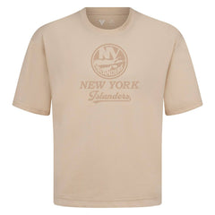 NHL Khaki New York Islanders Levelwear Shadow Surge Luxe Signature Knit T-Shirt