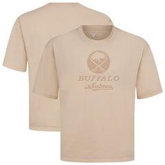 NHL Khaki Buffalo Sabres Levelwear Shadow Surge Luxe Signature Knit T-Shirt