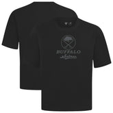 NHL Black Buffalo Sabres Levelwear Shadow Surge Luxe Signature Knit T-Shirt