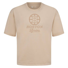 NHL Khaki Boston Bruins Levelwear Shadow Surge Luxe Signature Knit T-Shirt