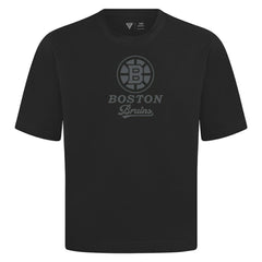 NHL Black Boston Bruins Levelwear Shadow Surge Luxe Signature Knit T-Shirt