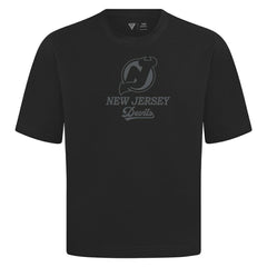 NHL Black New Jersey Devils Levelwear Shadow Surge Luxe Signature Knit T-Shirt