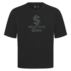 NHL Black Seattle Kraken Levelwear Shadow Surge Luxe Signature Knit T-Shirt