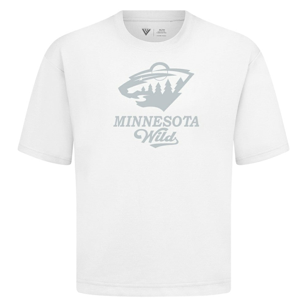 NHL White Minnesota Wild Levelwear Shadow Surge Luxe Signature Knit T-Shirt