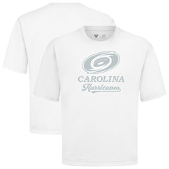 NHL White Carolina Hurricanes Levelwear Shadow Surge Luxe Signature Knit T-Shirt