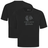 NHL Black Chicago Blackhawks Levelwear Shadow Surge Luxe Signature Knit T-Shirt