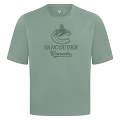 NHL Green Vancouver Canucks Levelwear Shadow Surge Luxe Signature Knit T-Shirt