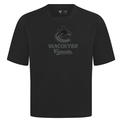 NHL Black Vancouver Canucks Levelwear Shadow Surge Luxe Signature Knit T-Shirt