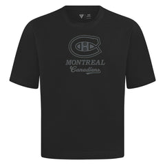 NHL Black Montreal Canadiens Levelwear Shadow Surge Luxe Signature Knit T-Shirt
