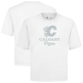 NHL White Calgary Flames Levelwear Shadow Surge Luxe Signature Knit T-Shirt