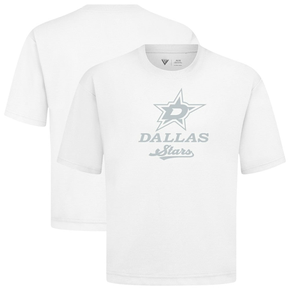 NHL White Dallas Stars Levelwear Shadow Surge Luxe Signature Knit T-Shirt