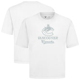 NHL White Vancouver Canucks Levelwear Shadow Surge Luxe Signature Knit T-Shirt