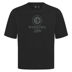 NHL Black Winnipeg Jets Levelwear Shadow Surge Luxe Signature Knit T-Shirt