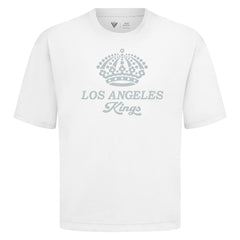 NHL White Los Angeles Kings Levelwear Shadow Surge Luxe Signature Knit T-Shirt