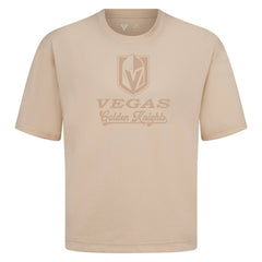 NHL Khaki Vegas Golden Knights Levelwear Shadow Surge Luxe Signature Knit T-Shirt