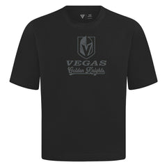 NHL Black Vegas Golden Knights Levelwear Shadow Surge Luxe Signature Knit T-Shirt