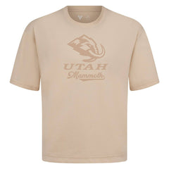NHL Khaki Utah Mammoth Levelwear Shadow Surge Luxe Signature Knit T-Shirt