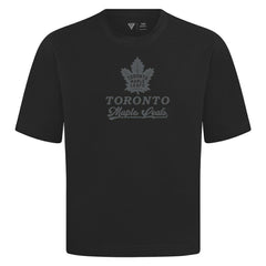 NHL Black Toronto Maple Leafs Levelwear Shadow Surge Luxe Signature Knit T-Shirt