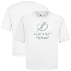 NHL White Tampa Bay Lightning Levelwear Shadow Surge Luxe Signature Knit T-Shirt