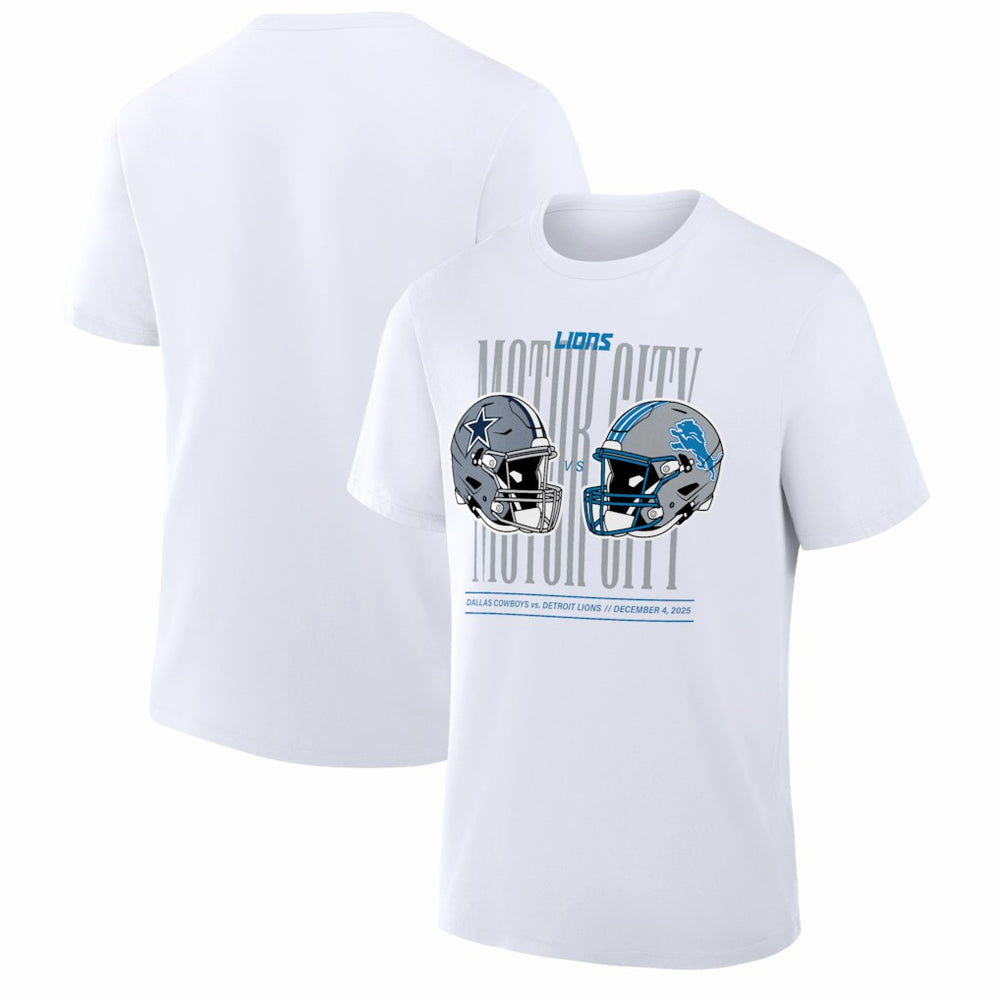 vs. Dallas Cowboys White Out T-Shirt - Detroit Lions