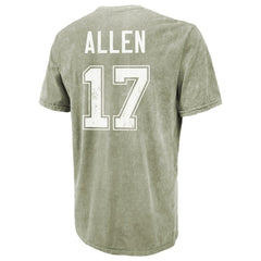 Josh Allen Majestic Threads Mineral Wash Name & Number T-Shirt - Buffalo Bills