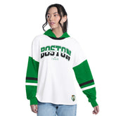 NBA Boston Celtics G-III 4Her by Carl Banks Women's Key Player Oversized Hooded Long Sleeve T-Shirt