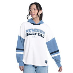 NBA Memphis Grizzlies G-III 4Her by Carl Banks Women's Key Player Oversized Hooded Long Sleeve T-Shirt
