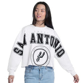 NBA San Antonio Spurs G-III 4Her by Carl Banks Women's Bleachers Cropped French Terry Sweatshirt