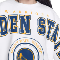 NBA Golden State Warriors G-III 4Her by Carl Banks Women's Bleachers Cropped French Terry Sweatshirt sale
