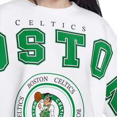 NBA Boston Celtics G-III 4Her by Carl Banks Women's Bleachers Cropped French Terry Sweatshirt
